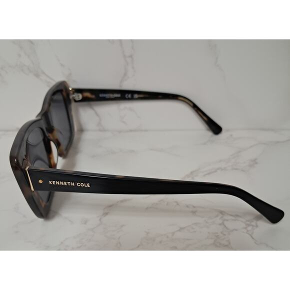 NEW Kenneth Cole Black & Tortoise Cat Eye Sunglasses - Picture 2 of 6